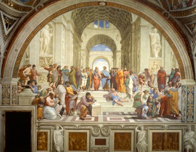 A escola de Atenas de Raffaello Sanzio Raphael